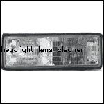Headlight lens cleaner