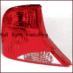 Tail light installing